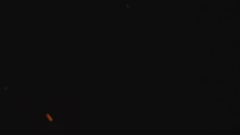 sparks and fire
