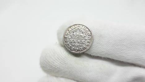 old coins. portuguese silver coin 14