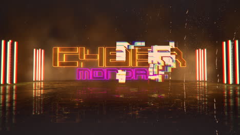 Cyber-Monday-with-cyberpunk-neon-light-in-Japan-city