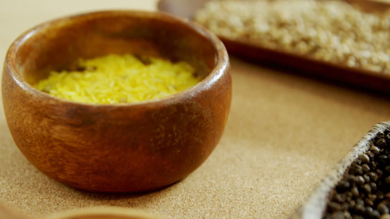 Various spices on table 4k