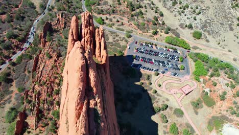 Ggarden-Of-The-Gods-In-Colorado-Springs-Fliegen-über-Alle-Klippen