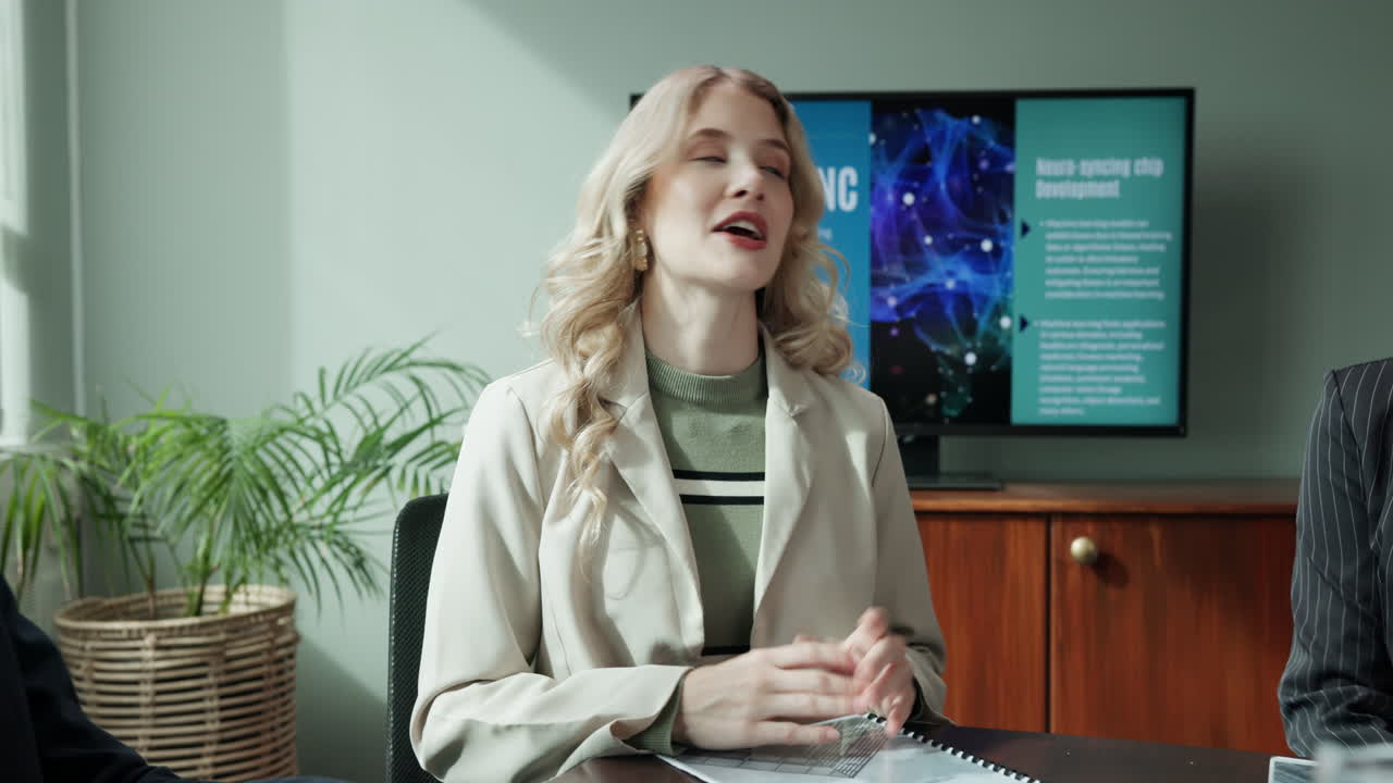 reunión de negocios y presentación