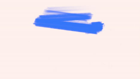 splashing blue paint brushes on white gradient