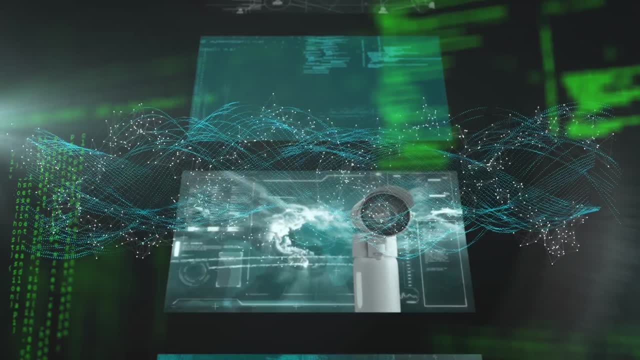 animación de cadenas de adn y procesamiento de datos científicos