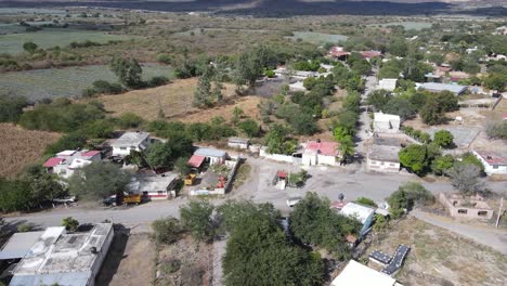 Small-rural-town-with-agricultural-fields