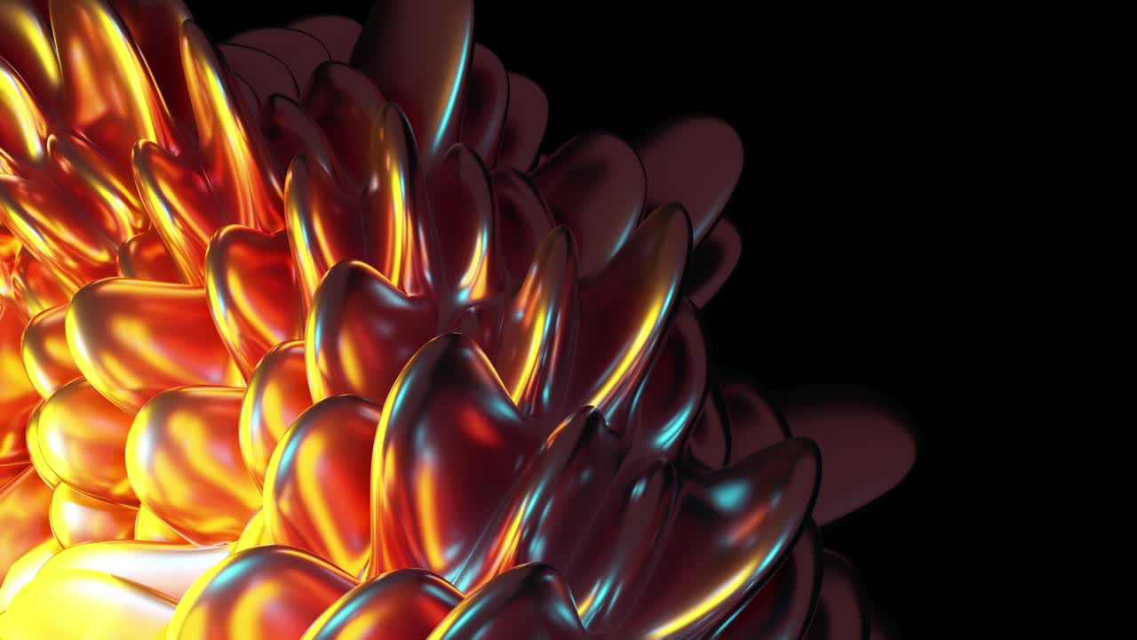 Shiny neon particles swirling up against dark background, 3d abstract background