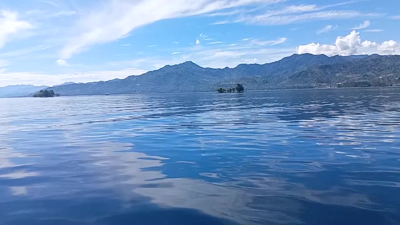 The magical of the sea on Karampuang Island, Mamuju, West Sulawesi, Indonesia_slow motion
