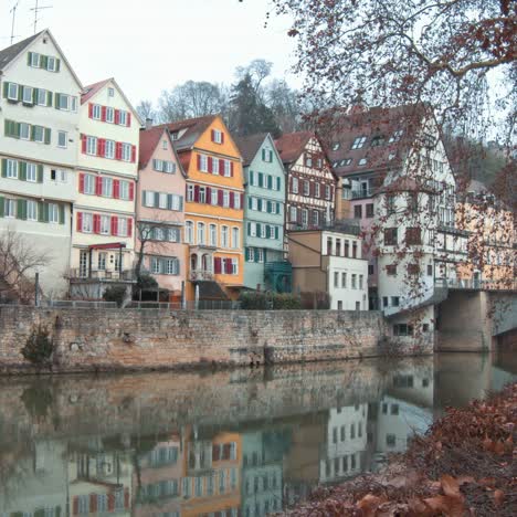tuebingen from the bridge on neckar river