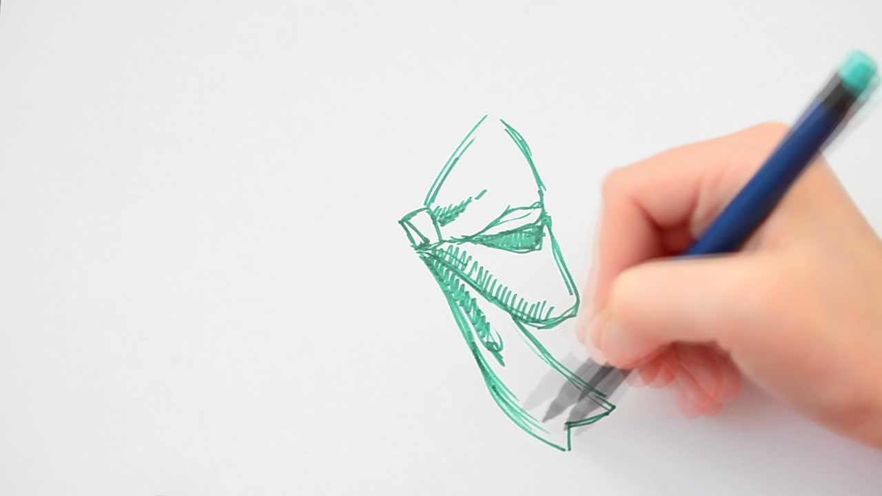 We draw a bow. Technology of drawing
