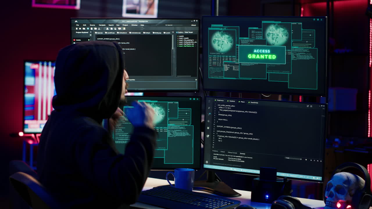 Rogue programmer successfully gaining access to victim data