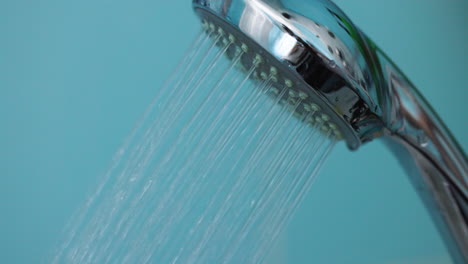 water coming out from shower head