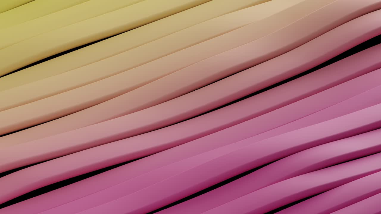 Abstract surface of multicolored waving lines background. 3d loop
