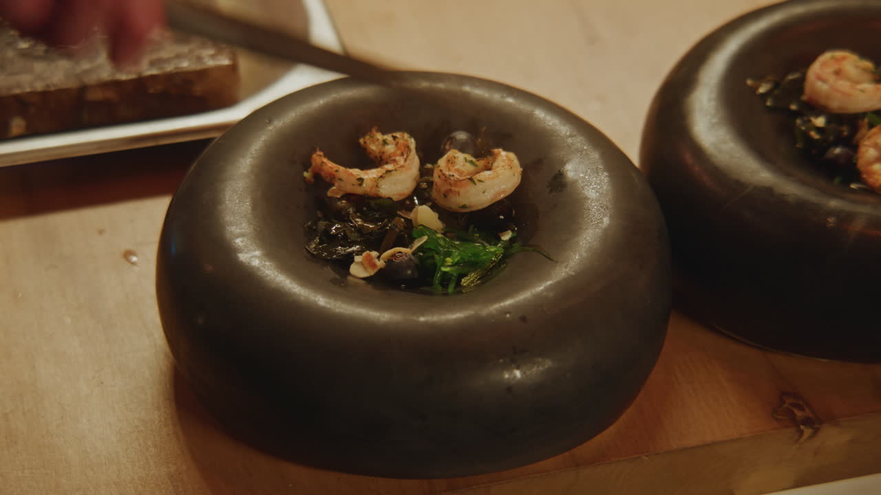 Shrimp and Seaweed Appetizer