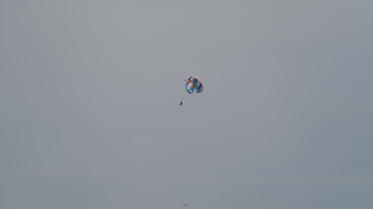 Parasailing in the skies of South Beach, Miami, Florida.
