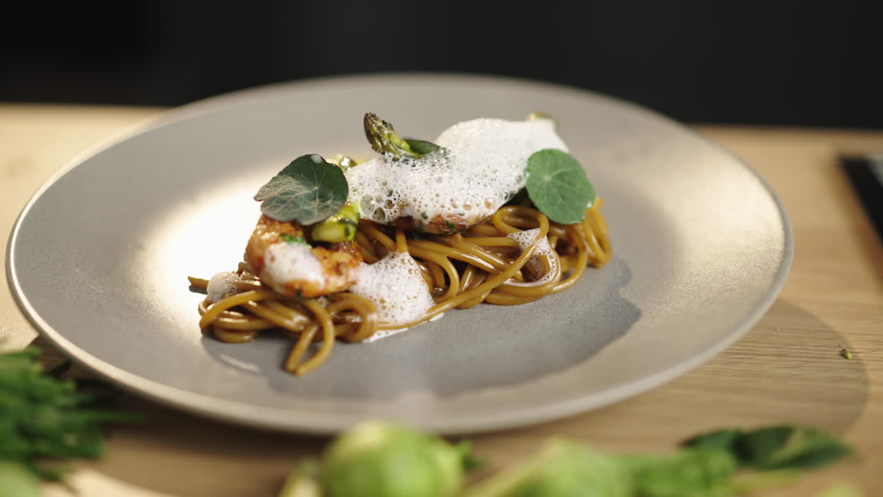 Exquisite Shrimp and Asparagus Pasta Dish