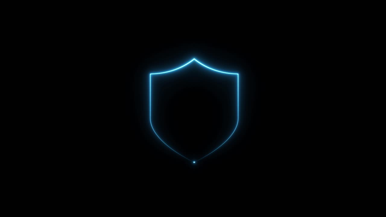 Glowing Neon Shield