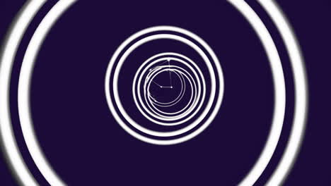 Animation of white circles and network of connections on black background