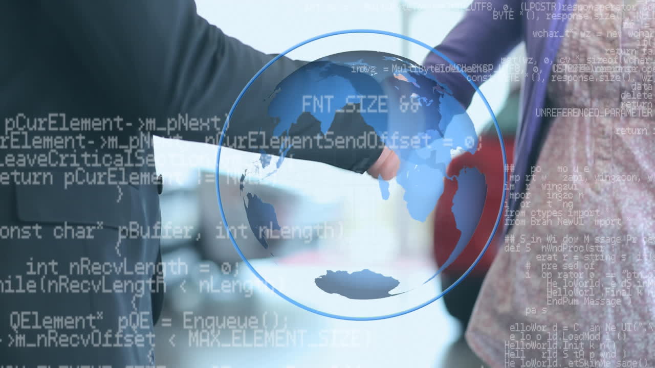 여자가 남자와 손을 흔들고 열 ⁇ 를 받는다