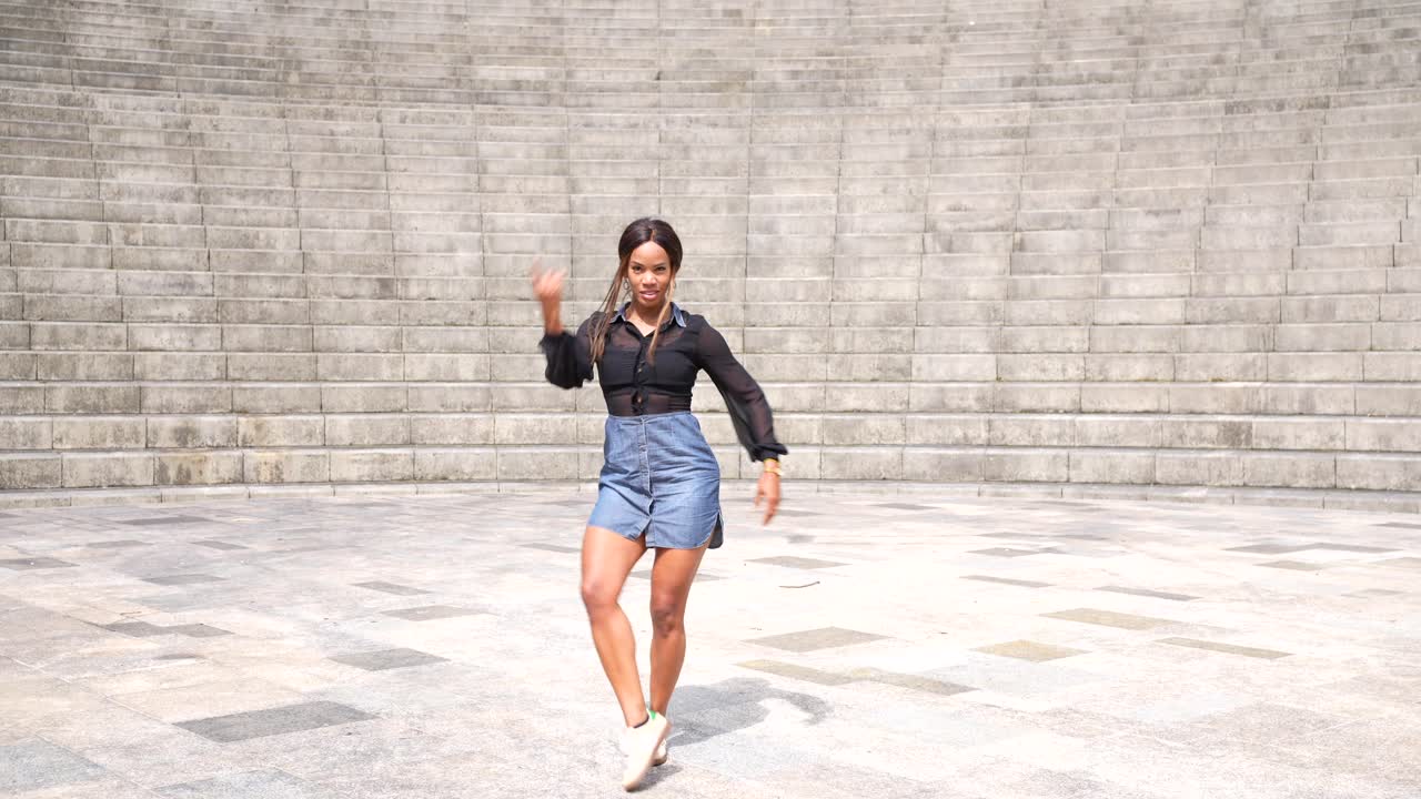 Woman Dancing Outdoors