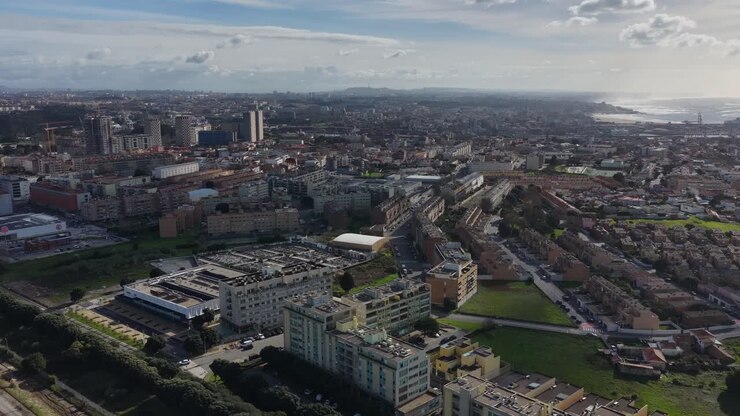 Area residenziale grande e densamente popolata nella città di Porto