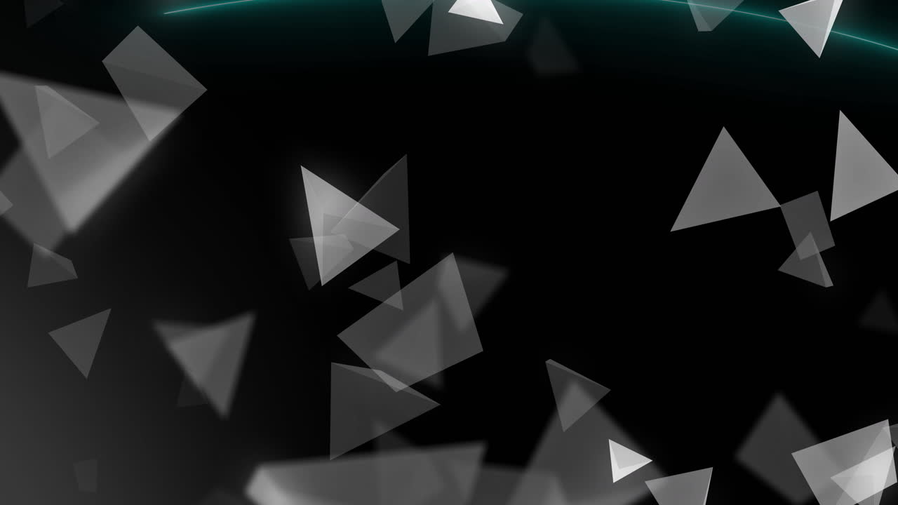 animación de formas grises que se mueven sobre un fondo negro