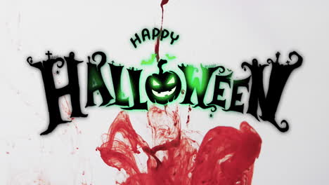 Animación-De-Texto-De-Feliz-Halloween-Y-Fondo-Rojo-Y-Blanco