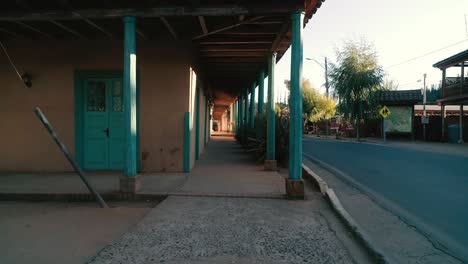 footage of old houses of a colonial town in chile