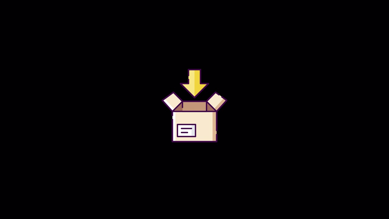 Packaging Icon animation