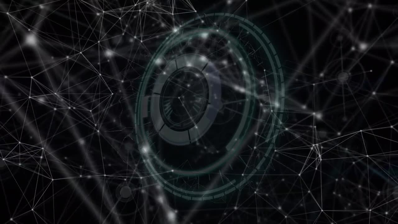 Animation of scope scanning over network of connections