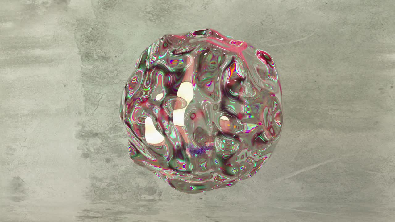 esfera líquida abstracta