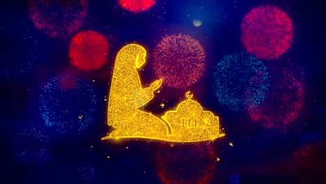 el icono de oración de dua namaz islámico
