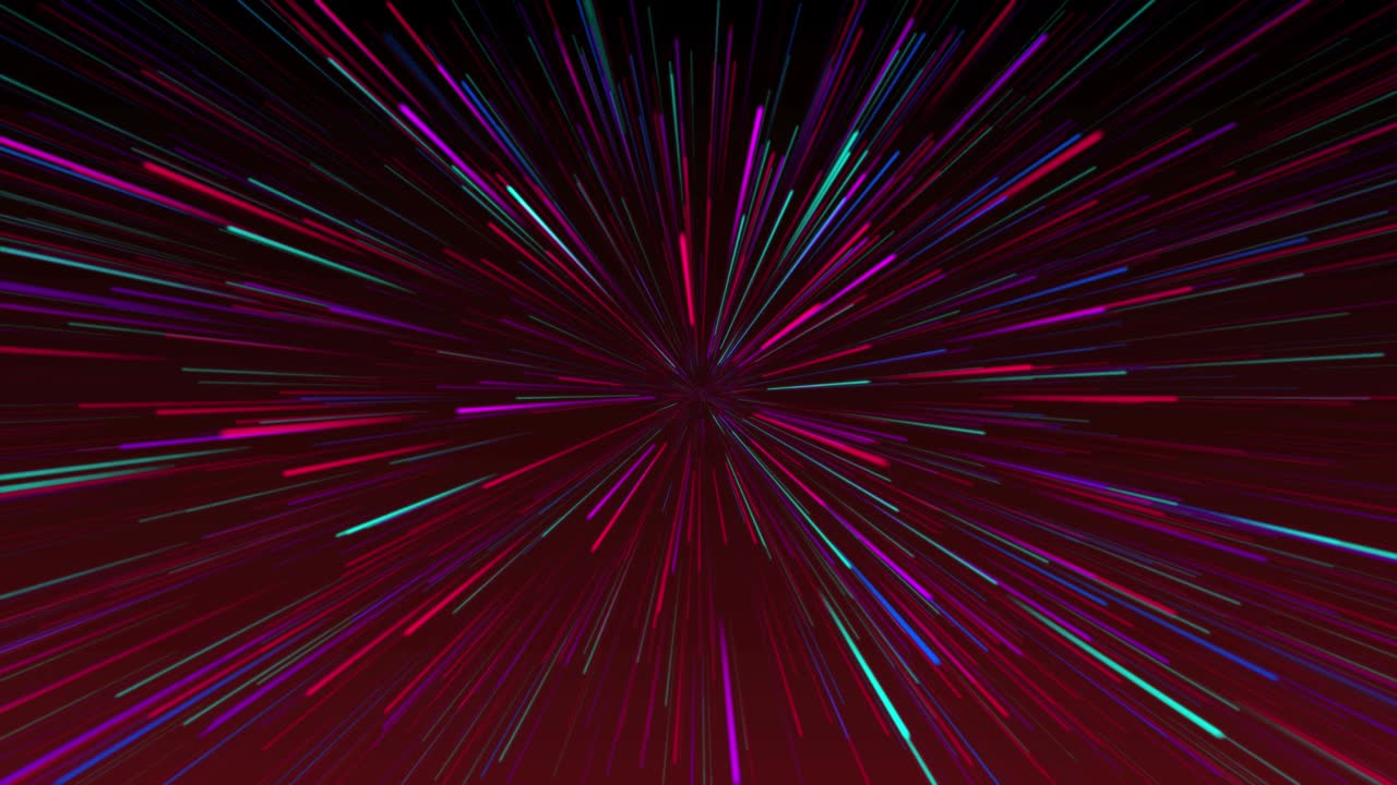 Abstract retro of warp or hyperspace motion in star trail