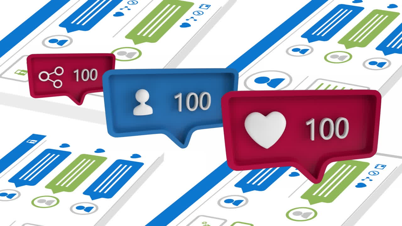 iconos de las redes sociales que aumentan en número para las redes sociales