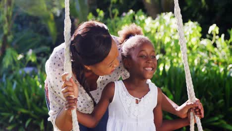 A-mother-and-daughter-laughing.