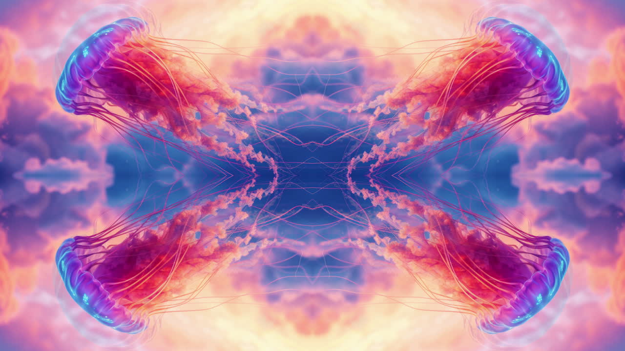 nubes y luz bokeh borrosa