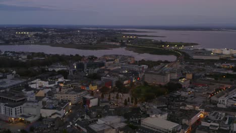 360 panoramic shot of galway from high altitude