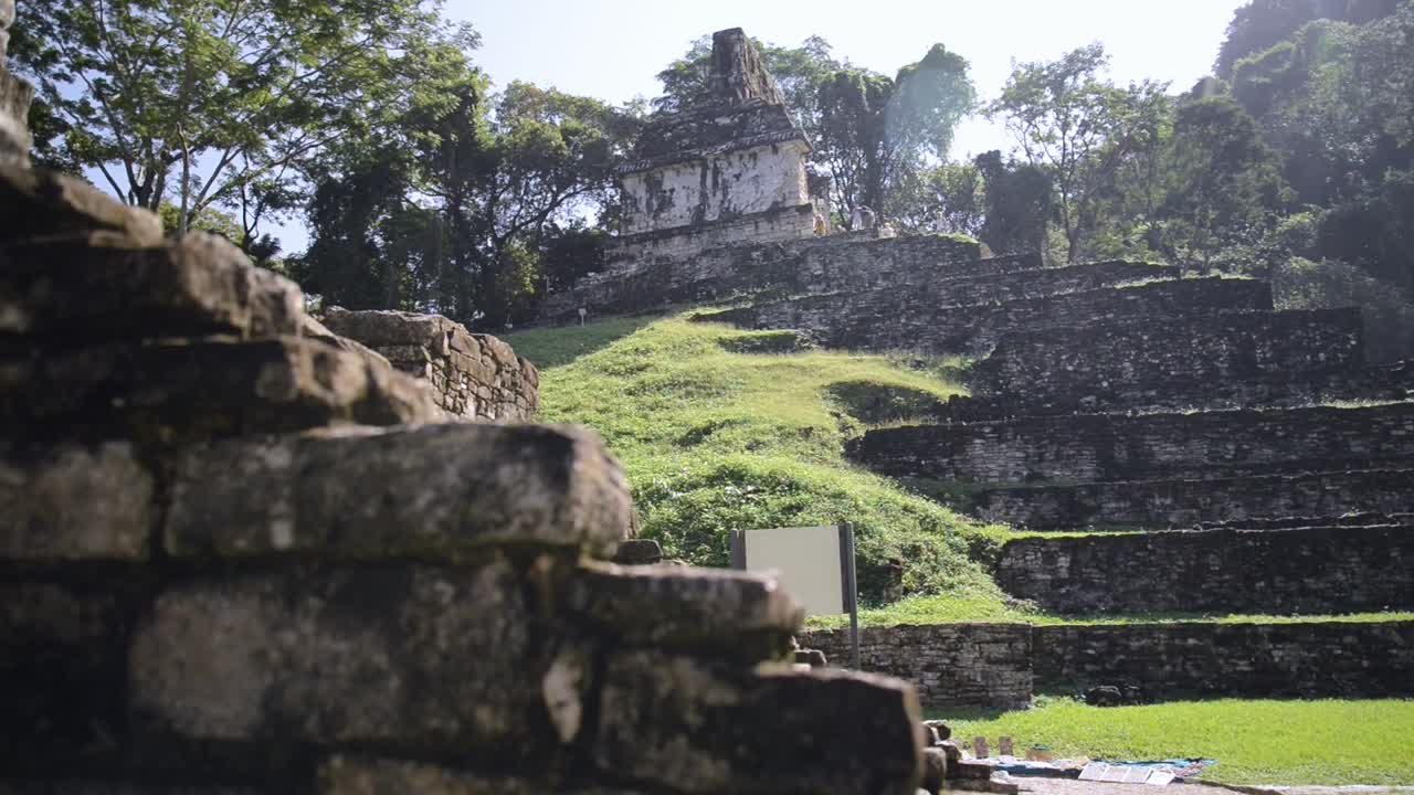 Old pyramid ruins in Palenque