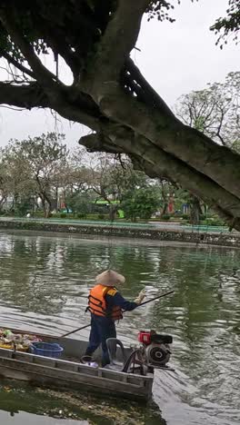 cleaning up a park lake