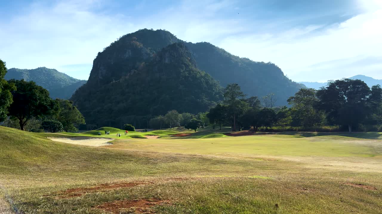 골프 코스의 아름다운 풍경