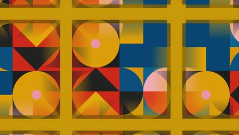 abstract geometric patterns in various colors