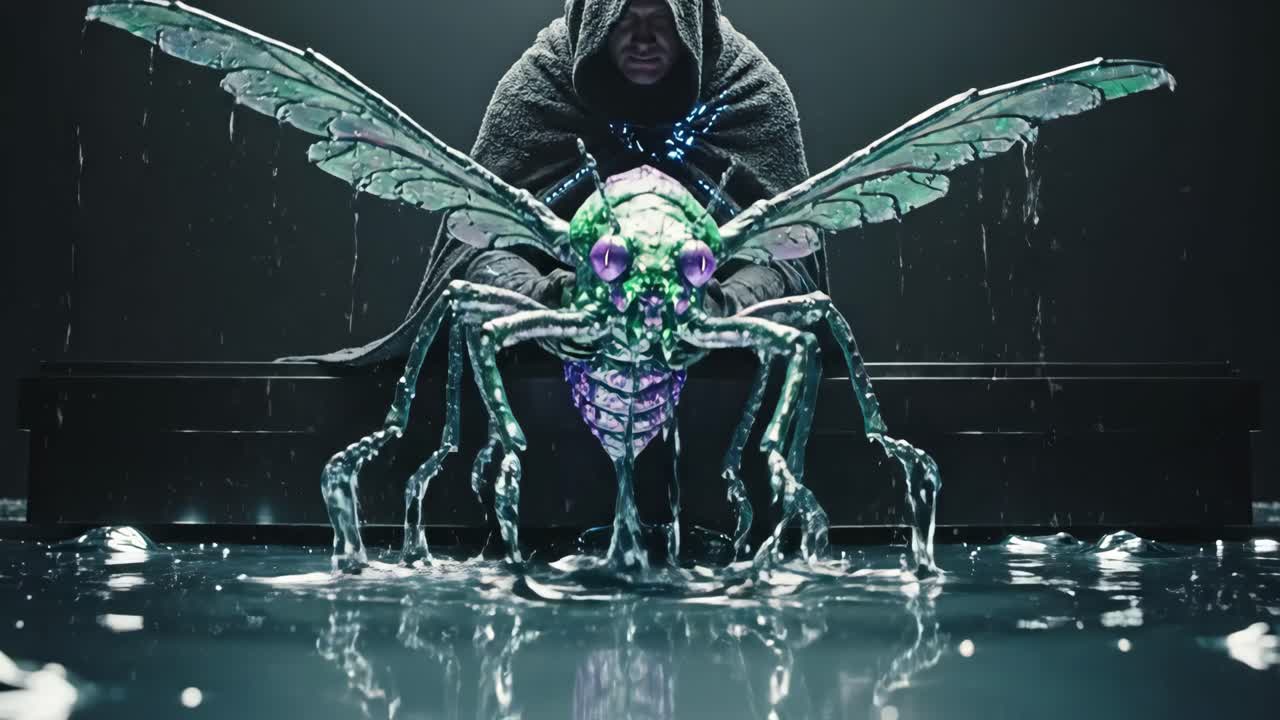 Fantasy Man with Insect