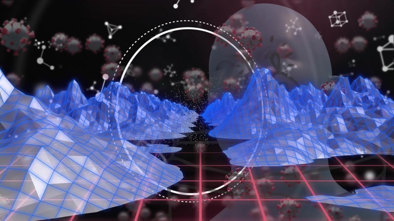 Animation of digital brain spinning over unk