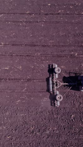 tractor on the field