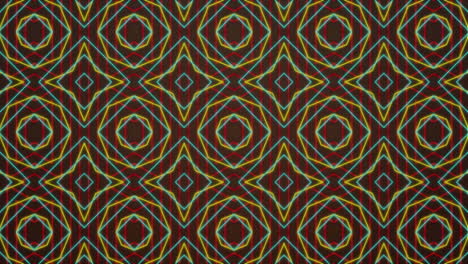 animation of moving shapes on brown background