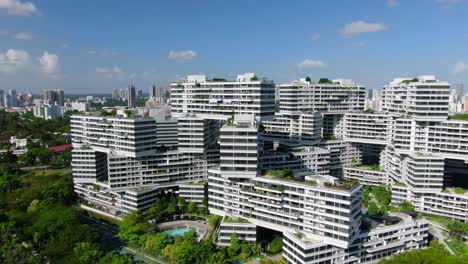 interlace - aerial footage showing the luxurious condo and unique architecture