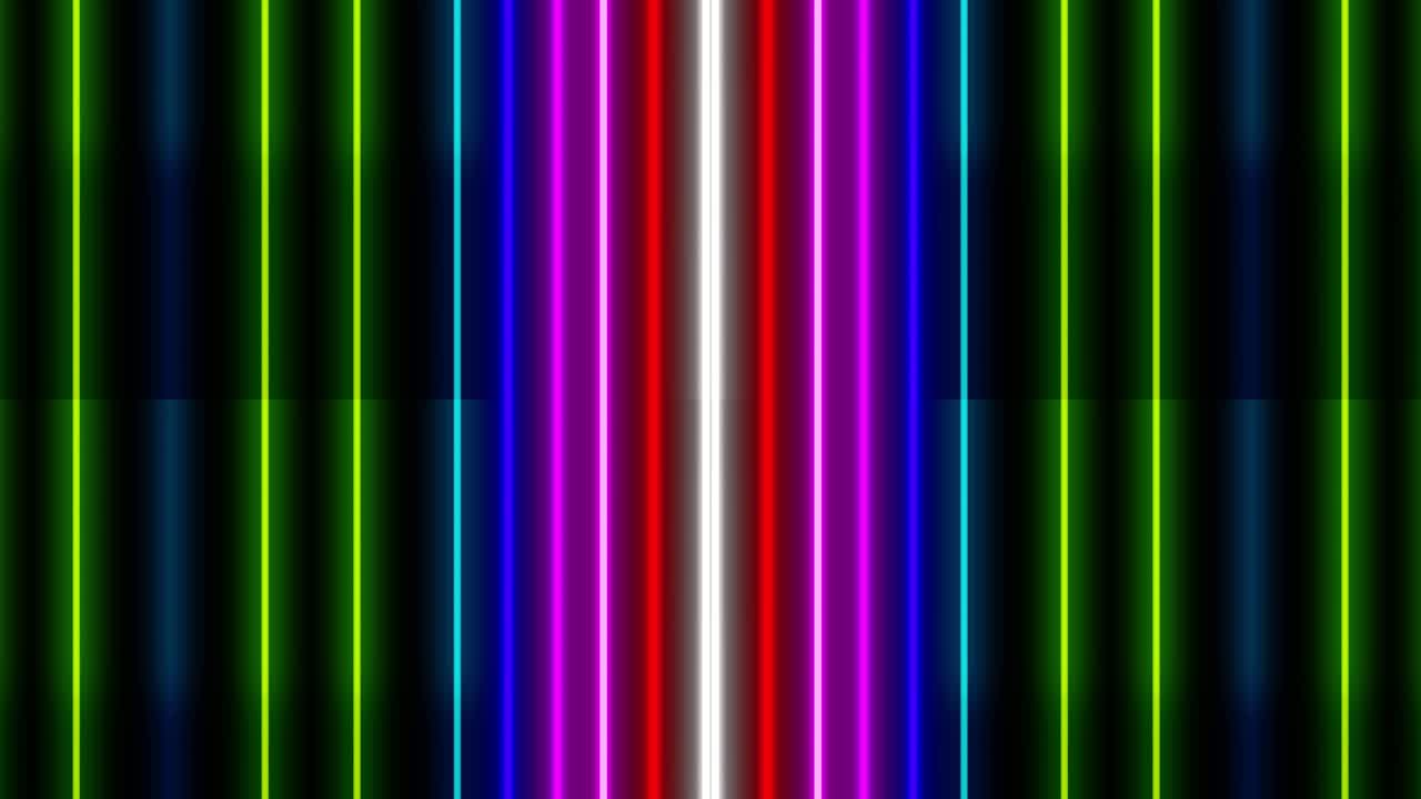 Neon line illumination animation motion graphics