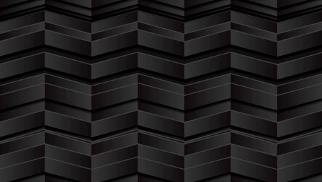 formas geométricas 3d negras tecnología abstracta movimiento fondo animado