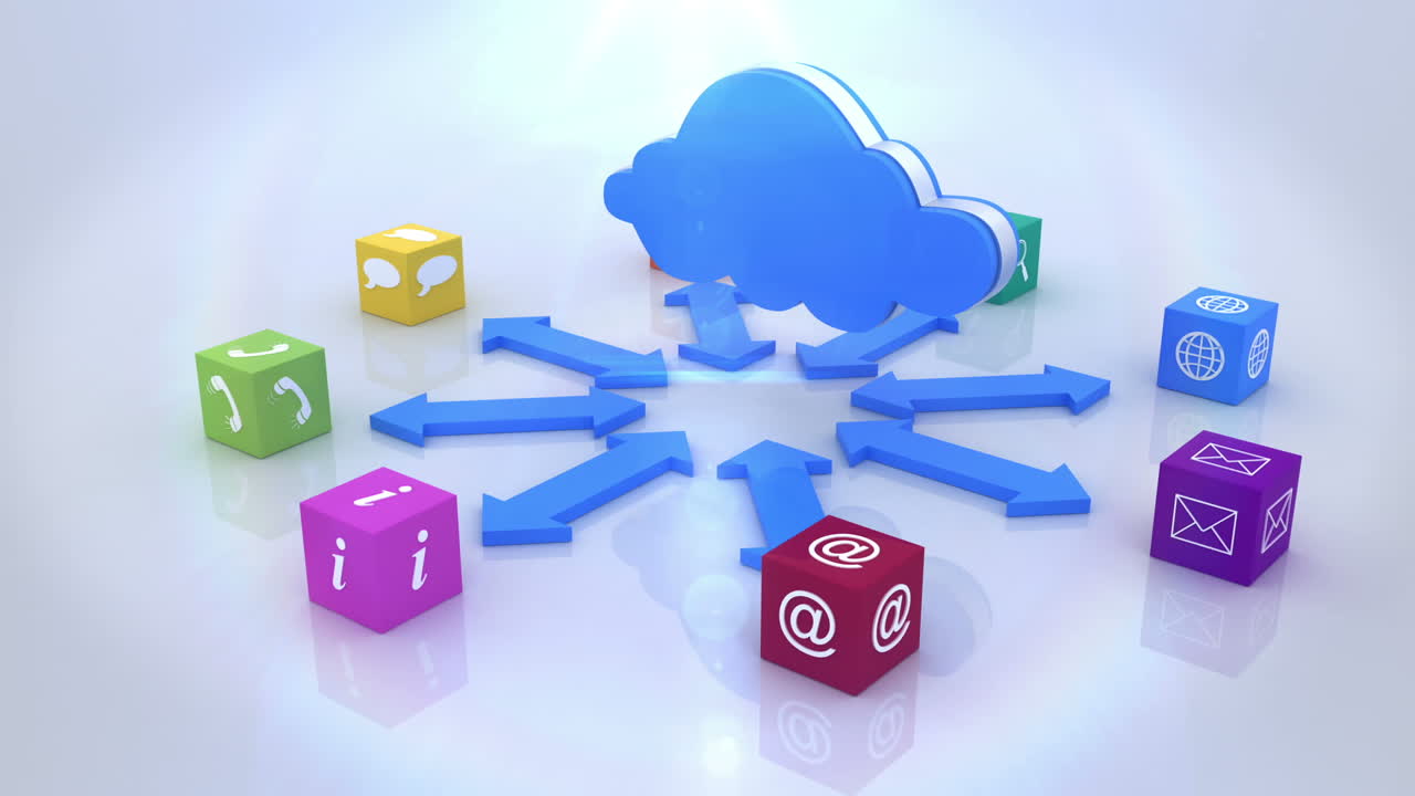 nube con aplicaciones informáticas