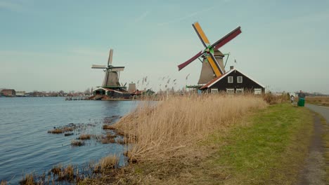 una foto de caminar en zaanse schans, países bajos