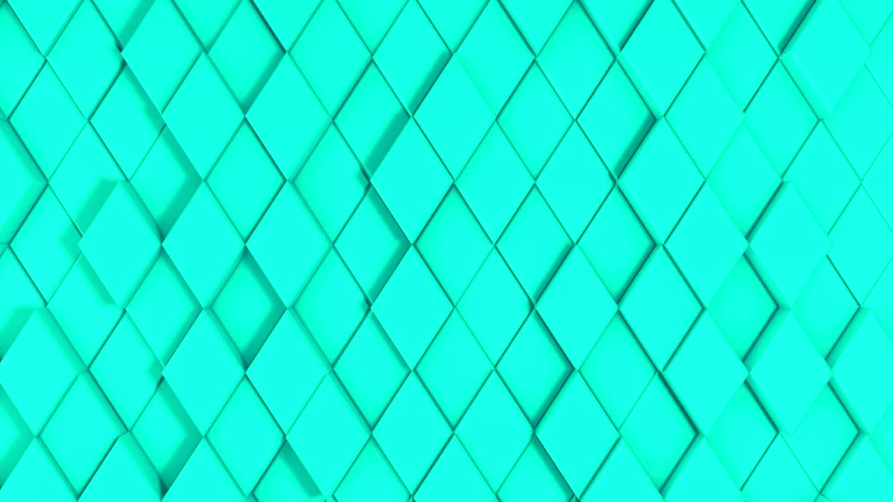 3d фоновая анимация стильных каменных ромбов.